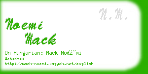 noemi mack business card